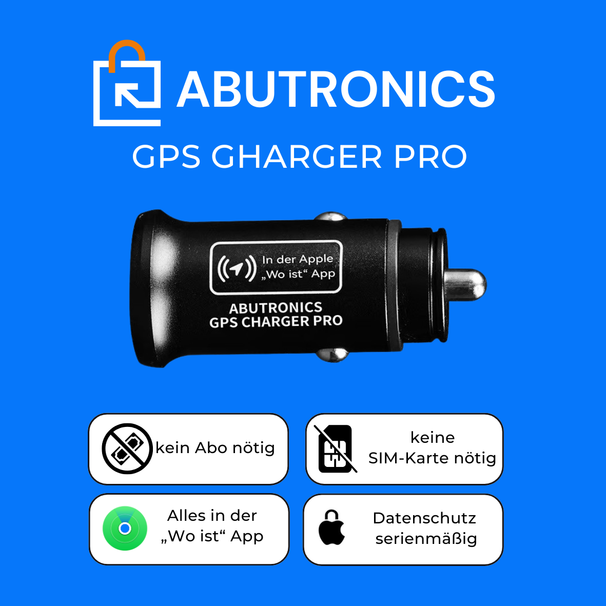 GPS CHARGER PRO – mit Apple „Wo ist?“