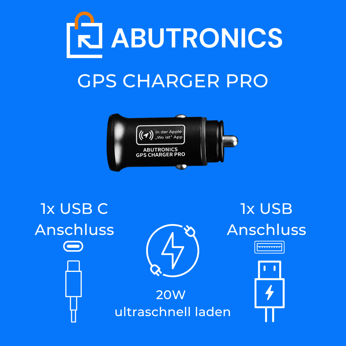 GPS CHARGER PRO – mit Apple „Wo ist?“