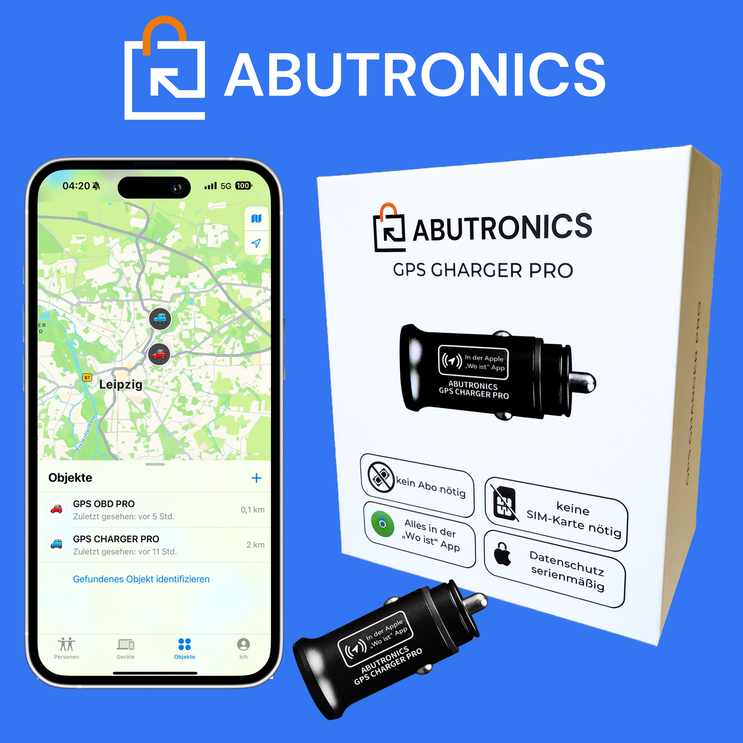 GPS CHARGER PRO – mit Apple „Wo ist?“